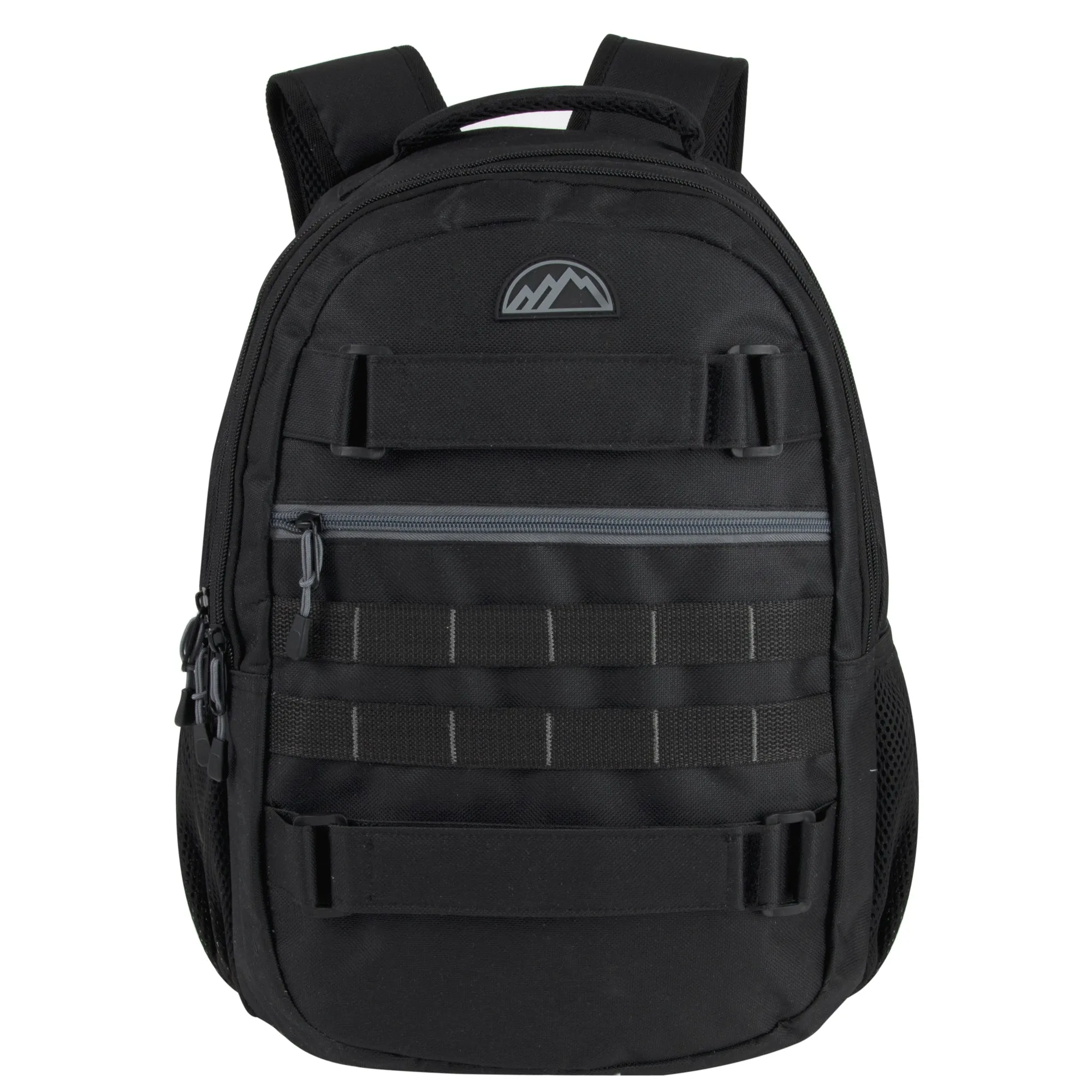 19 Inch Dual Strap Skate  Backpack w Laptop Sleeve - Black