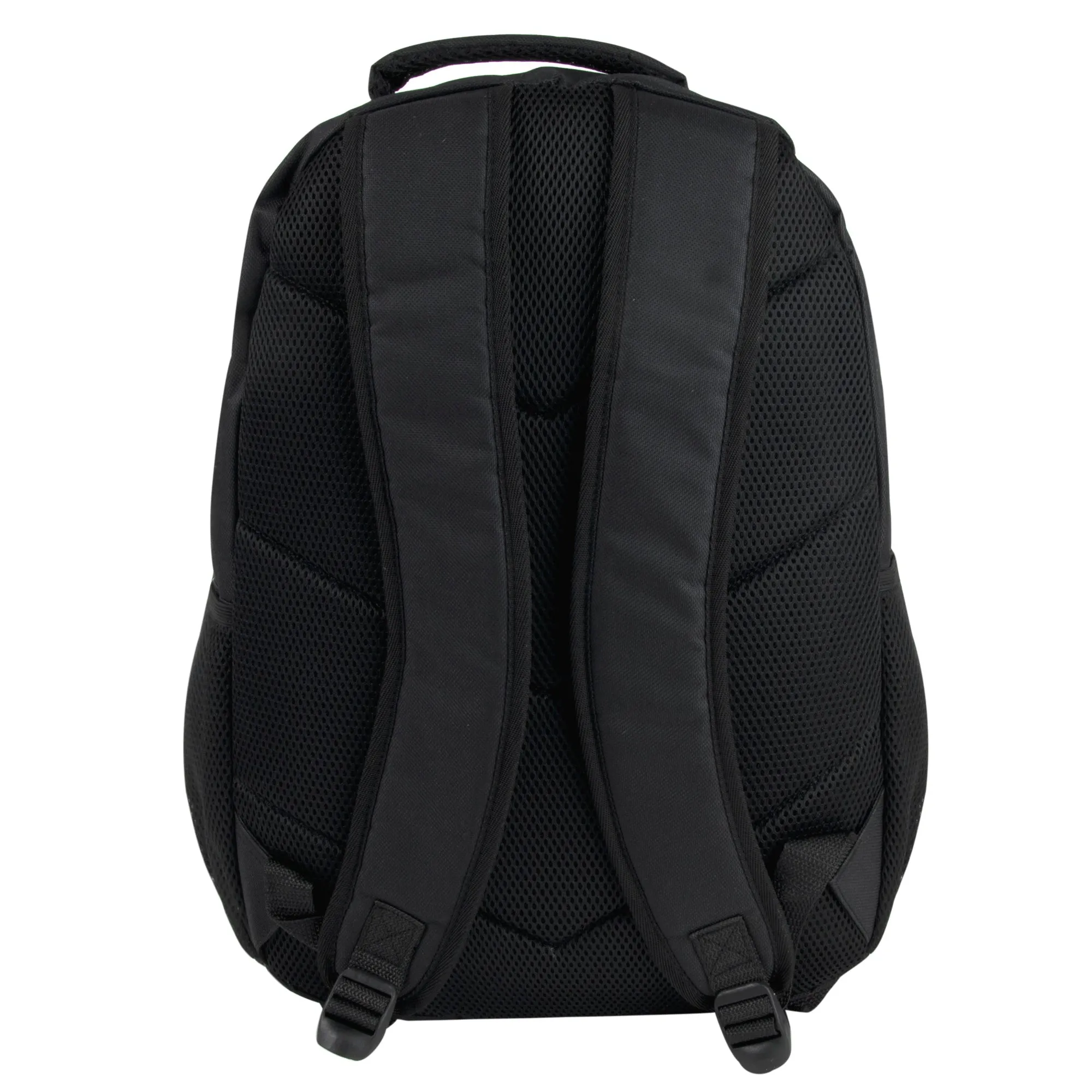 19 Inch Dual Strap Skate  Backpack w Laptop Sleeve - Black