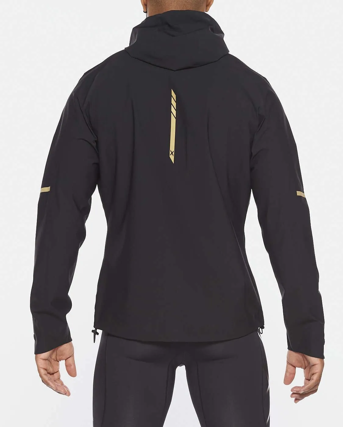 2XU GHST WP Reflective Jacket - Black/Gold
