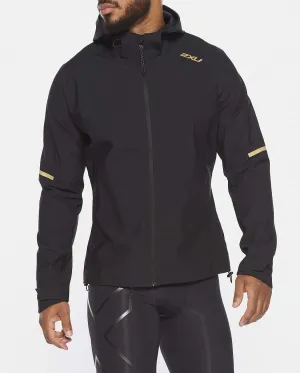2XU GHST WP Reflective Jacket - Black/Gold