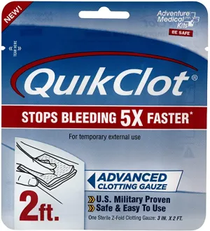 Adventure Medical Kits Quikclot 2Ft Gauze 8Pc Clipstrip
