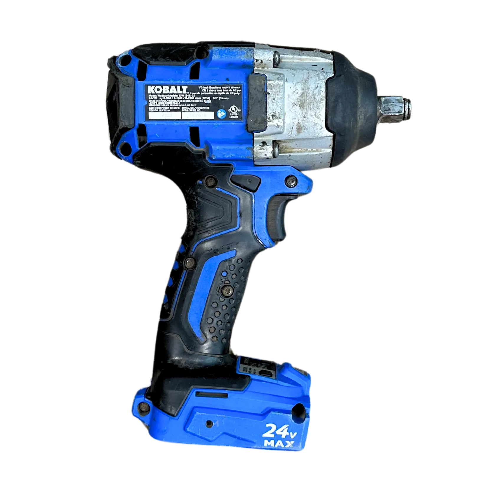 Kobalt KIW124B-03 Next-Gen 24V Variable Brushless 1/2" Drive Impact Wrench