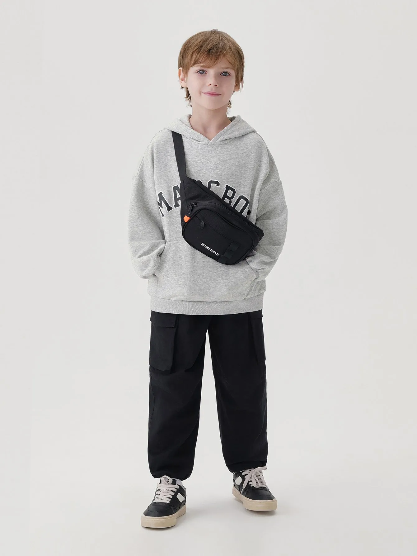 MARC & JANIE Boys Large Pocket Parachute Drawstring Pants 241215
