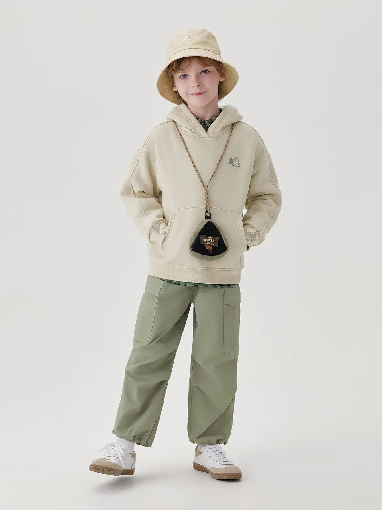 MARC & JANIE Boys Large Pocket Parachute Drawstring Pants 241215