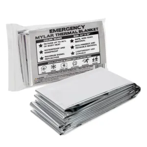 Mylar Emergency Thermal Space Blanket 84" x 52"
