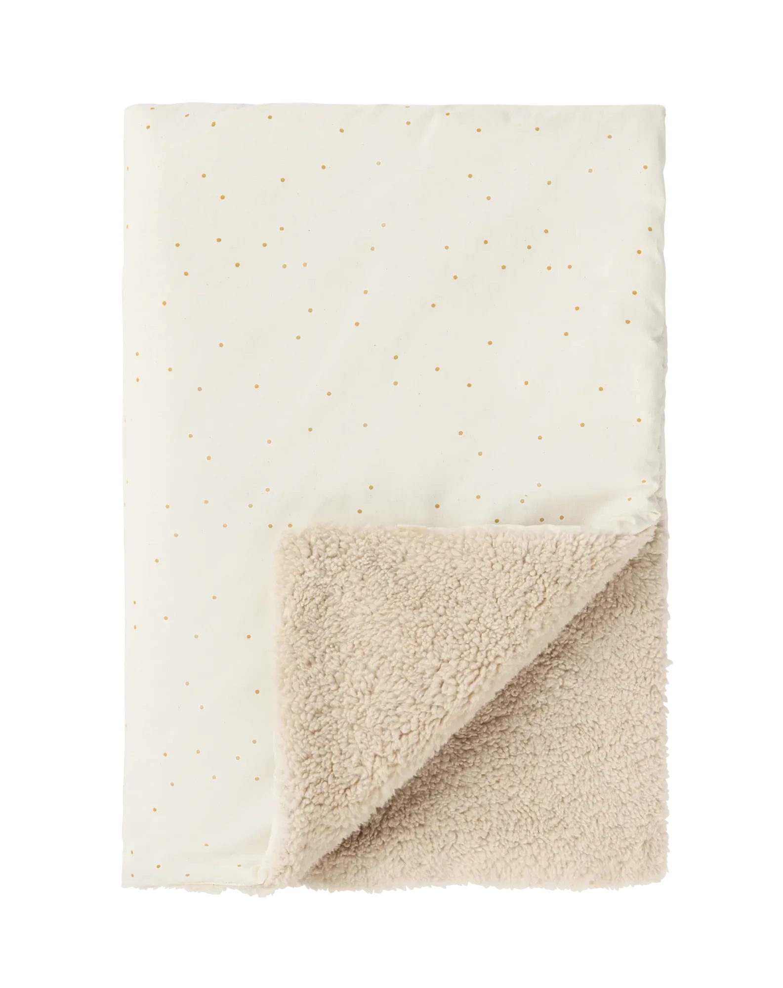 Nobodinoz Stories Winter Newborn Blanket 70x100cm | Honey Sweet Dots Natural