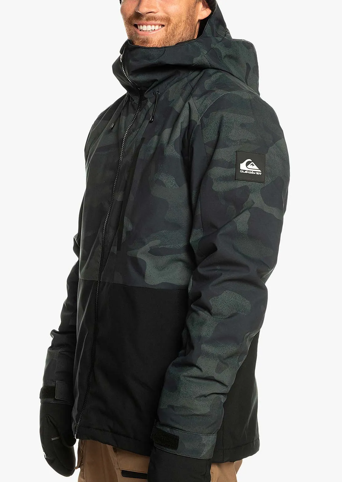 Quiksilver Men's Mission Printed Block Snow Jacket