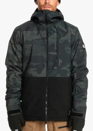 Quiksilver Men's Mission Printed Block Snow Jacket