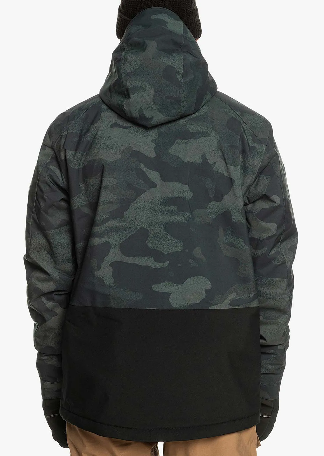 Quiksilver Men's Mission Printed Block Snow Jacket