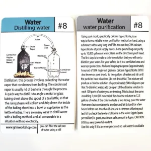 Tip Card #08 Water Purification and Distillation : How to Make a Purifying Survival Water Still