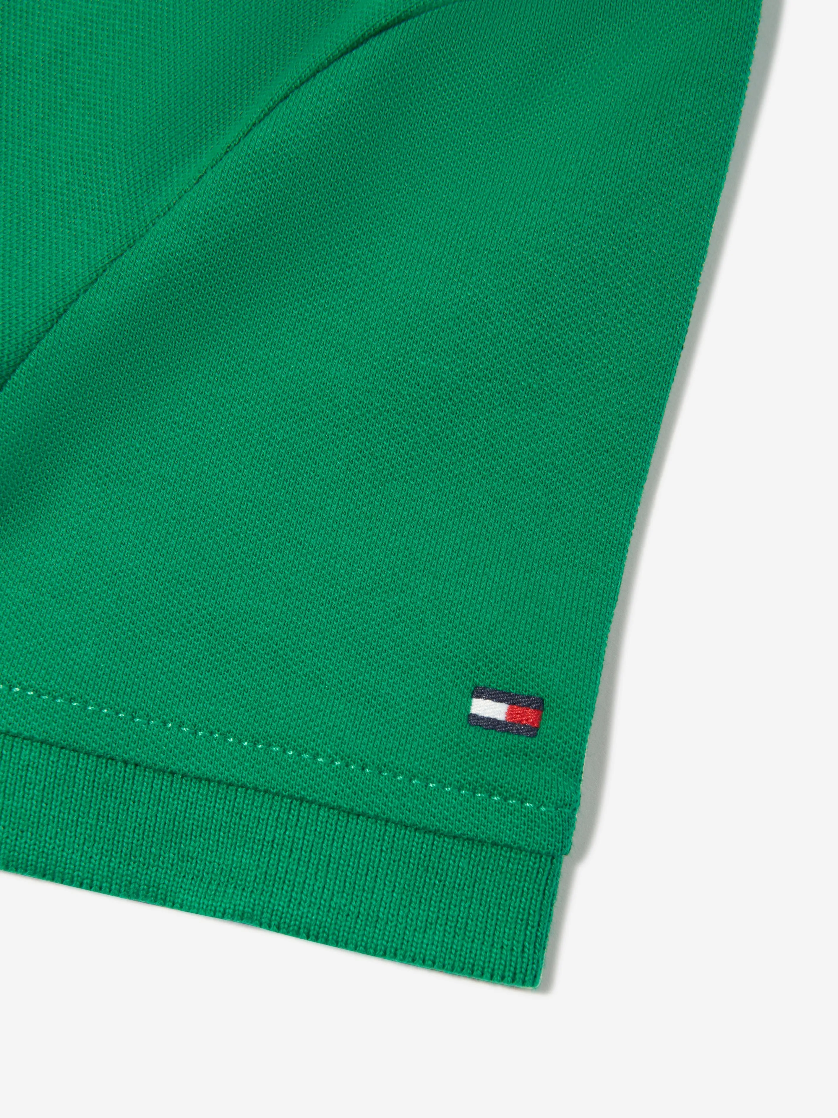 Tommy Hilfiger Boys Established Colourblock Polo Shirt in Green